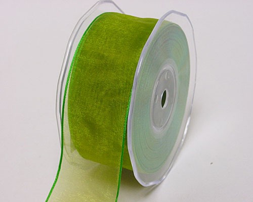 organza wired edge, apple