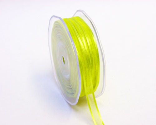 organza satin edge, lightgreen