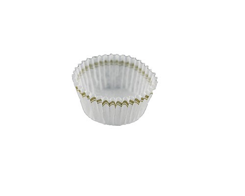 Papercups to put chocolates in/white brown