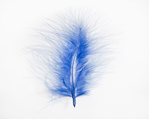 Pluim Maribou oldblue  appr. +- 60 pcs  in packing