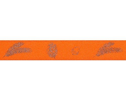 DoubleFaceSatin autumn figures 15mm/100mt orange