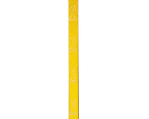 DoubleFaceSatin lint Bunny yellow/white 15mm 