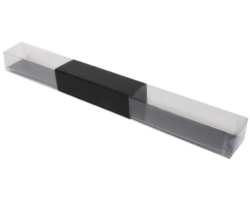 PVC L300xW30xH25mm black with sleeve