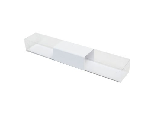 PVC L200xW30xH25mm white with sleeve