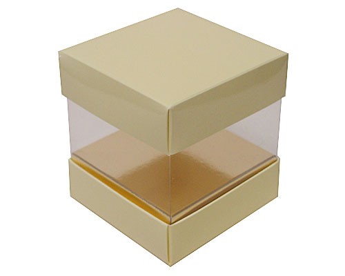Skylinebox L100xW100xH100mm exterior Creme Laqué