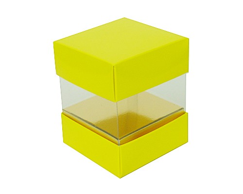 Skylinebox L80xW80xH90mm exterior Jaune Laqué