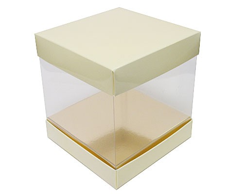 Skylinebox L150xW150xH150mm exterior Creme Laqué