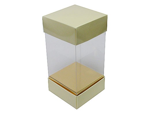 Skylinebox L80xW80xH150mm exterior Creme Laqué