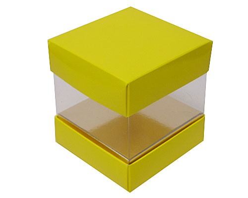 Skylinebox L100xW100xH120mm exterior Jaune Laqué
