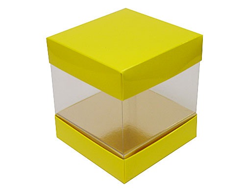 Skylinebox L120xW120xH120mm exterior Jaune Laqué