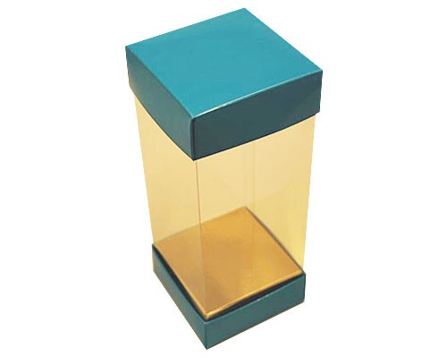 Skylinebox L80xW80xH200mm exterior Lagune Laqué