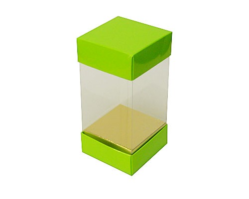 Skylinebox L80xW80xH150mm exterior Vert Pomme Laqué