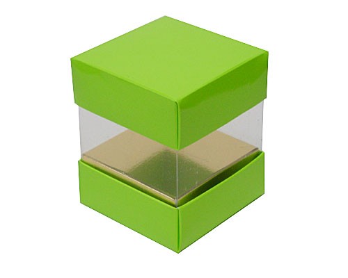 Skylinebox L80xW80xH90mm exterior Vert Pomme Laqué