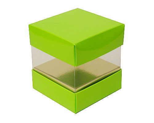 Skylinebox L90xW90xH90mm exterior Vert Pomme Laqué