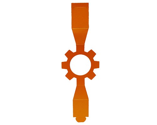 Sleeve cog-wheel sunset orange for sleeve-me box  