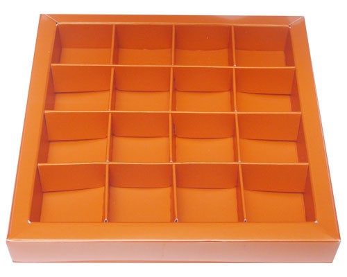 Windowbox 133x133x19mm 16 division sunset orange 