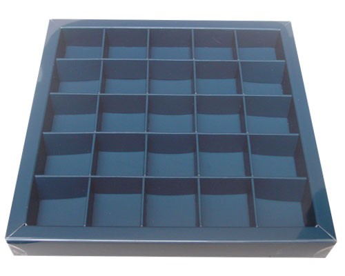Windowbox 166x166x19mm 25 division blueberry blue