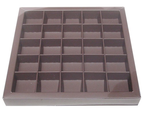 Windowbox 166x166x19mm 25 division taupe