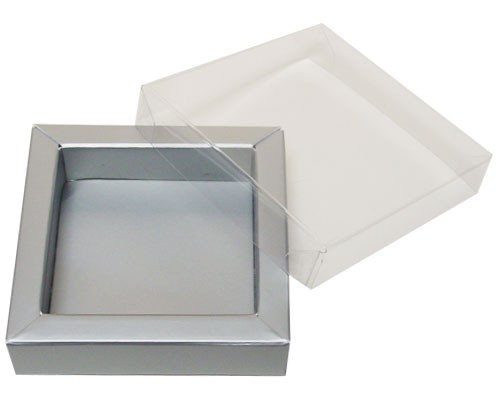 Windowbox 66x66x19mm silver