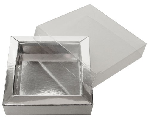 Windowbox 66x66x19mm shiny silver