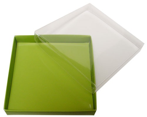 Windowbox carre small 110x110x19mm kiwi green