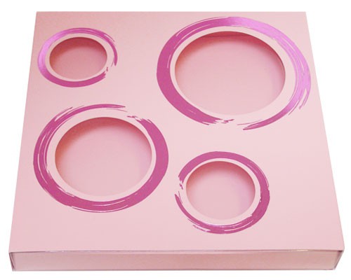 Windowbox 4 circle large 140x140x19mm lotus