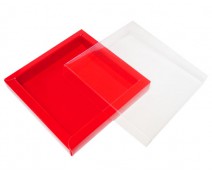 Windowbox 100x100x19mm rouge laque