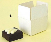 Box 1 choc, white shine