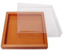 Windowbox 133x133x19mm hazelnut