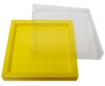 Windowbox 133x133x19mm jaune laque