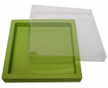 Windowbox 133x133x19mm kiwi green