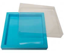 Windowbox 133x133x19mm lagune laque
