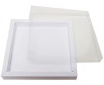Windowbox 133x133x19mm duo mat white