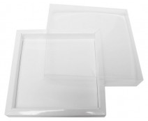 Windowbox 133x133x19mm chromolux white