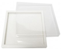 Windowbox 166x166x19mm chromolux white