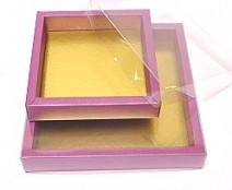 Windowbox 126x126x24mm interior plum