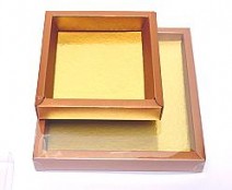 Windowbox 126x126x24mm interior coppertin