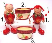 aardbei boy girl assorted ceramic