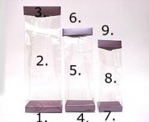 Arosa clip 80mm aubergine