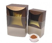 bilbao large 100x100x70mm bronztwist/brown
