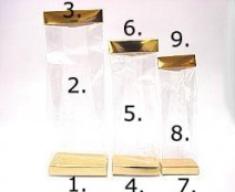 Arosa clip 120mm shiny gold