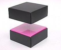 Skylinebox 80x80x90mm exterior Paris black-fuchsia