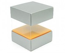 Skylinebox 80x80x90mm exterior Monaco silver-orange