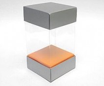 Skylinebox 80x80x130mm exterior Monaco silver-orange