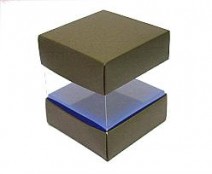 Skylinebox L90xW90xH90mm exterior Kreta brown-blue