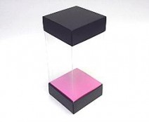 Skylinebox L90xW90xH180mm exterior Paris black-fuchsia