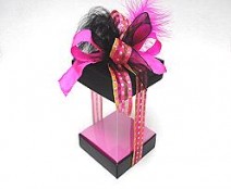 Skylinebox L100xW100xH160mm exterior Paris black-fuchsia