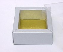 Windowbox 60x60x30mm interior silvertin