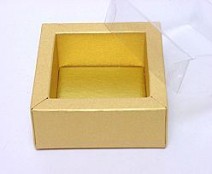 Windowbox 60x60x30mm interior goldyellow
