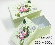 Rose Peony box set of 2 / appr 250 and 500 gr